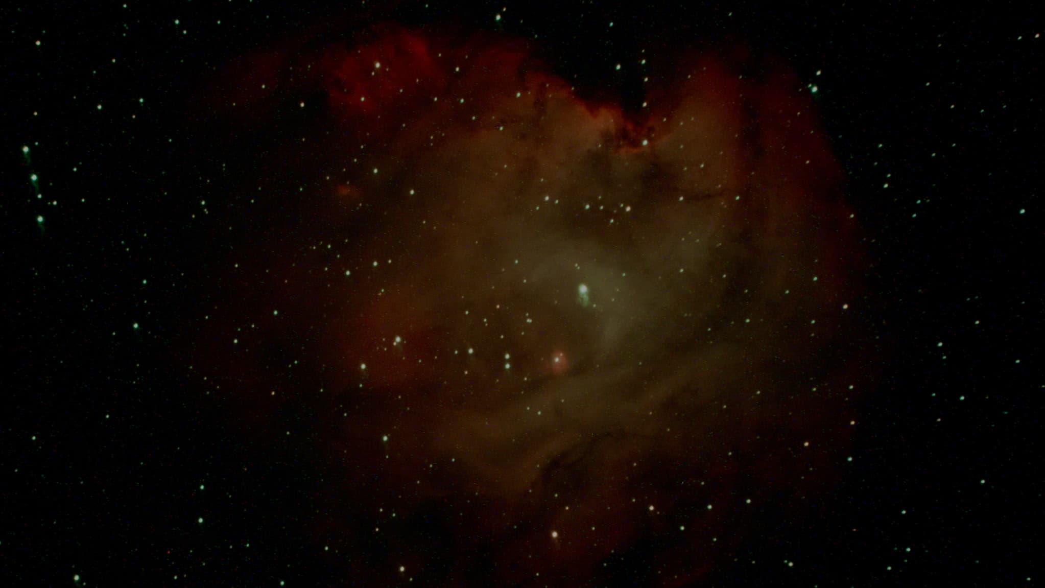 A red nebula and stars for Inside Out